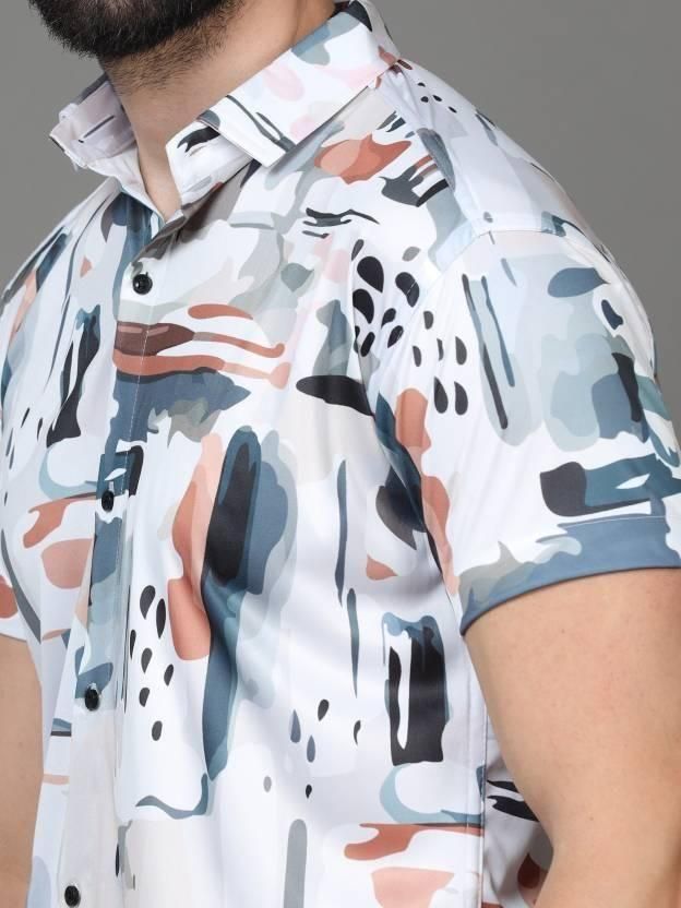 Men's Printed Rayon Half Sleeves Shirt